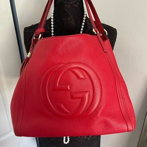 Gucci Soho Red, like new. Bag comes with dust bag